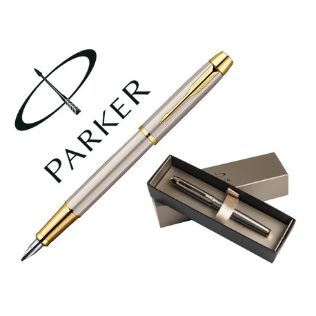 PLUMA PARKER IM ACERO PULIDO GT