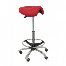 Taburete Pony en Similpiel Rojo