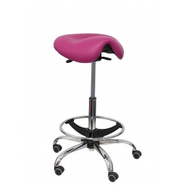 Taburete Pony Similpiel Rosa