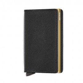 SLIMWALLET CRISPLE NEGRO-ORO