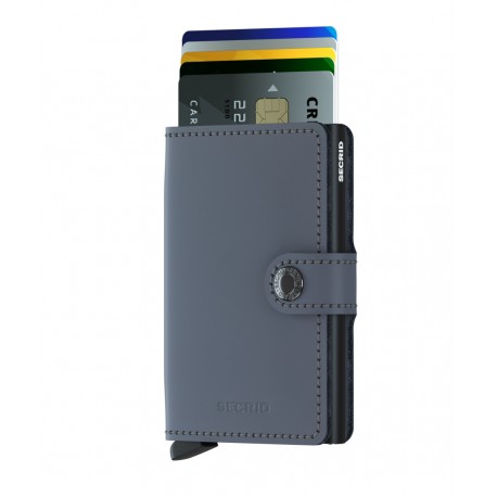 MINIWALLET MATTE GRIS NEGRO