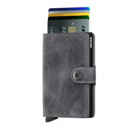 MINIWALLET VINTAGE GRIS NEGRO