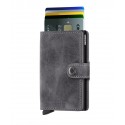 MINIWALLET VINTAGE GRIS NEGRO