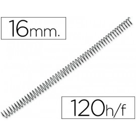 ESPIRAL METALICO Q-CONNECT 56 4:1 16MM 1,2MM CAJA DE 100 UNIDADES