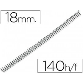 ESPIRAL METALICO Q-CONNECT 56 4:1 18MM 1,2MM CAJA DE 100 UNIDADES