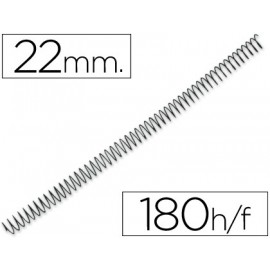 ESPIRAL METALICO Q-CONNECT 56 4:1 22MM 1,2MM CAJA DE 100 UNIDADES