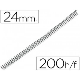 ESPIRAL METALICO Q-CONNECT 56 4:1 24MM 1,2MM CAJA DE 100 UNIDADES