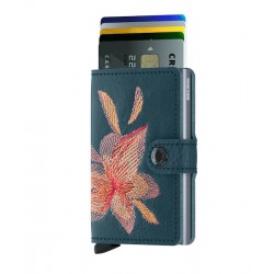 MINIWALLET STITCH MAGNOLIA PETROLIO