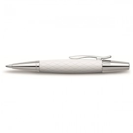 Bolígrafo FABER CASTELL E-MOTION resina Rhombus blanco