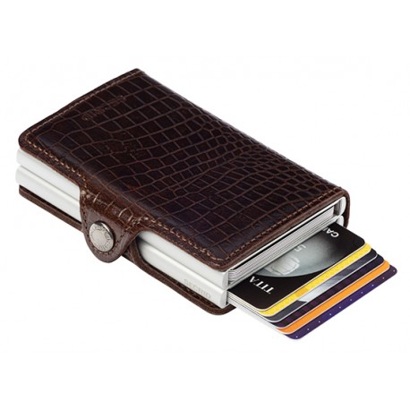 TWINWALLET AMAZON MARRON