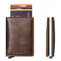 SLIMWALLET VINTAGE MARRON