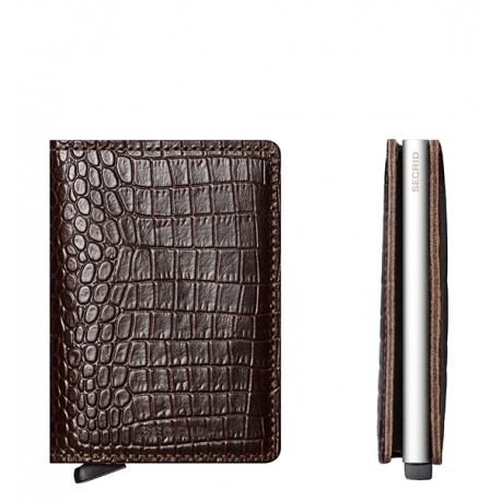 SLIMWALLET AMAZON MARRON